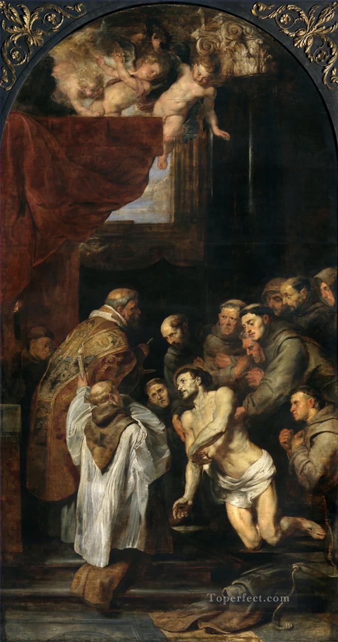La última comunión de San Francisco Barroco Peter Paul Rubens Pintura al óleo